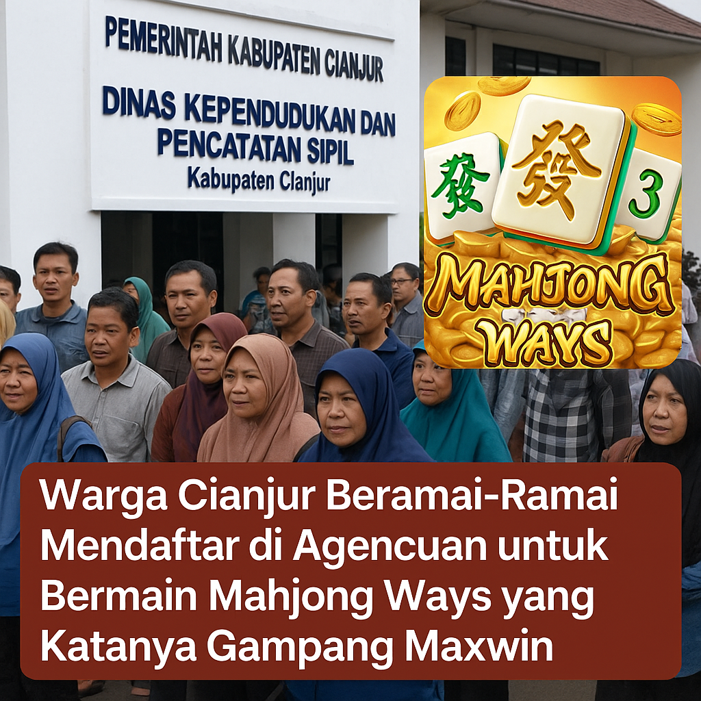 Warga Cianjur bermain Mahjong Ways